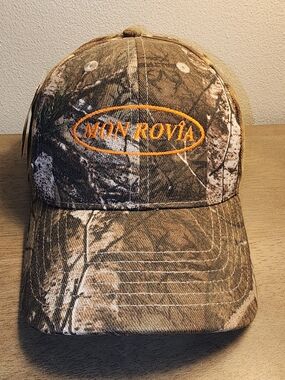Realtree Camouflage Baseball Cap with Orange Embroidery